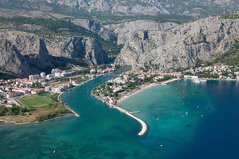 Apartman Horizont Lägenhet Omiš Exteriör bild